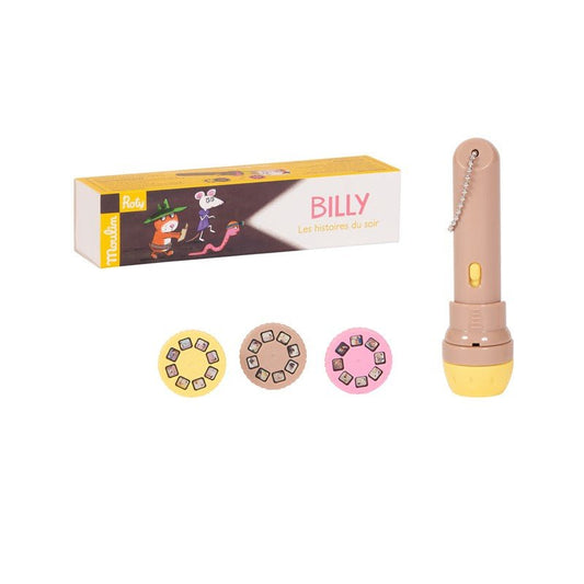 LINTERNA PROYECTOR DE HISTORIAS MOULIN ROTY ·BILLY· - Happy Moments Baby