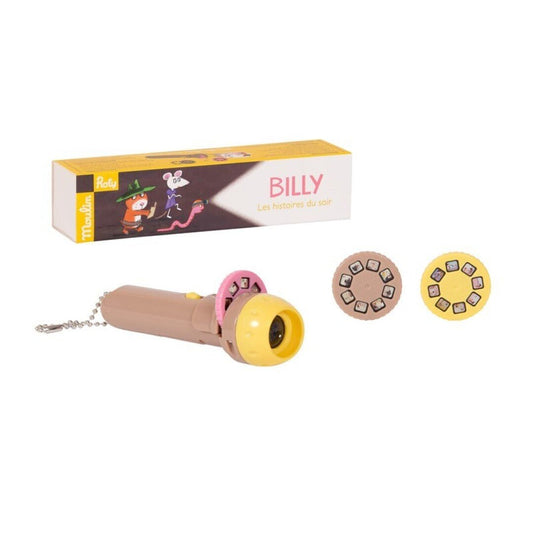 LINTERNA PROYECTOR DE HISTORIAS MOULIN ROTY ·BILLY· - Happy Moments Baby