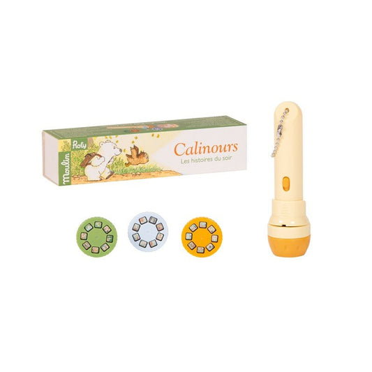 LINTERNA PROYECTOR DE HISTORIAS MOULIN ROTY ·CALINOURS· - Happy Moments Baby