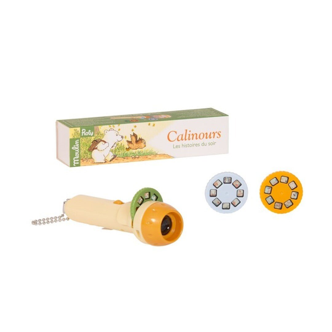 LINTERNA PROYECTOR DE HISTORIAS MOULIN ROTY ·CALINOURS· - Happy Moments Baby