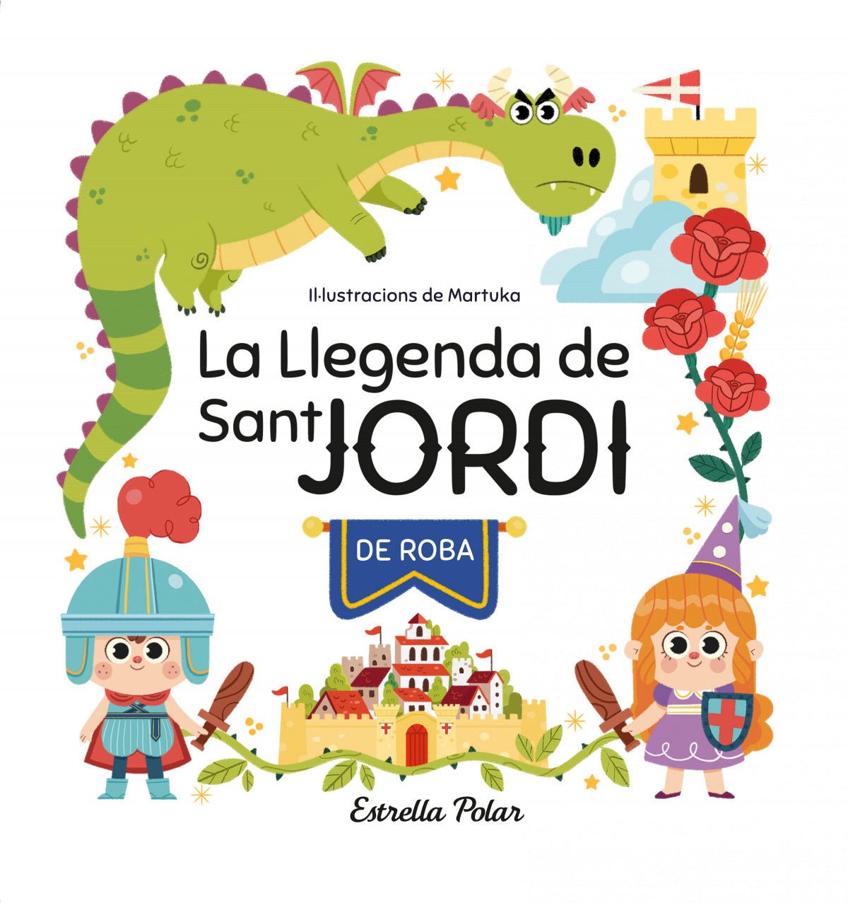 LLIBRE INFANTIL DE ROBA - LA LLEGENDA DE SANT JORDI - Happy Moments Baby