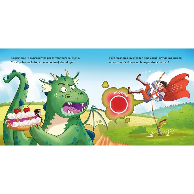 LLIBRE INFANTIL - LA LLEGENDA DE SANT JORDI AMB OLORS - Happy Moments Baby