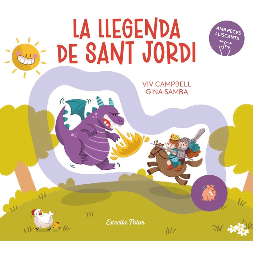 LLIBRE INFANTIL - LA LLEGENDA DE SANT JORDI AMB PECES LLISCANTS - Happy Moments Baby