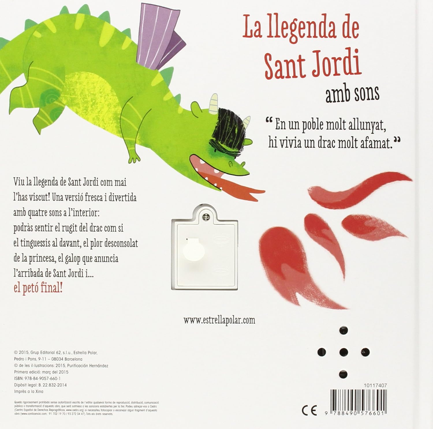 LLIBRE INFANTIL - LA LLEGENDA DE SANT JORDI AMB SONS - Happy Moments Baby