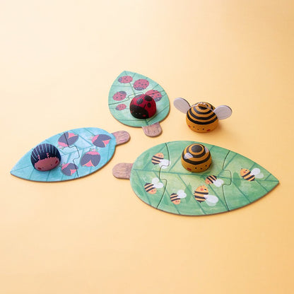 Puzzles de hojas de Bzzz con distintos números de piezas