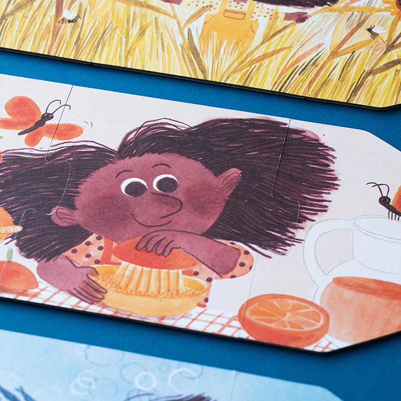 Detalle de la ilustración naranja de My Colours