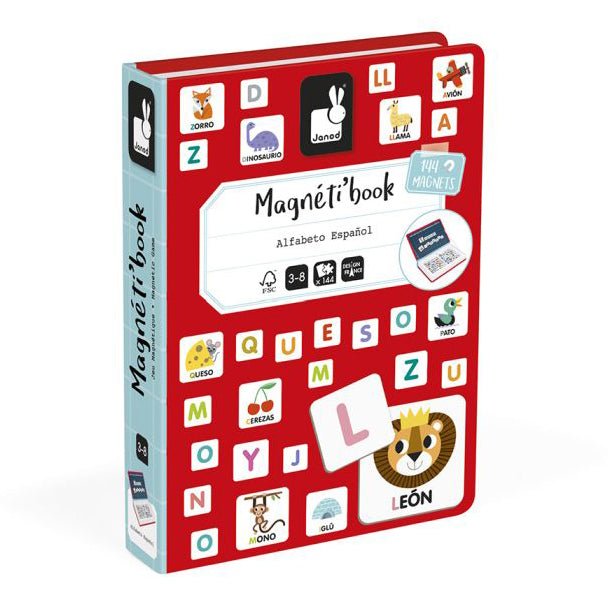 MAGNETI'BOOK JANOD ·ALFABETO EN ESPAÑOL· - Happy Moments Baby