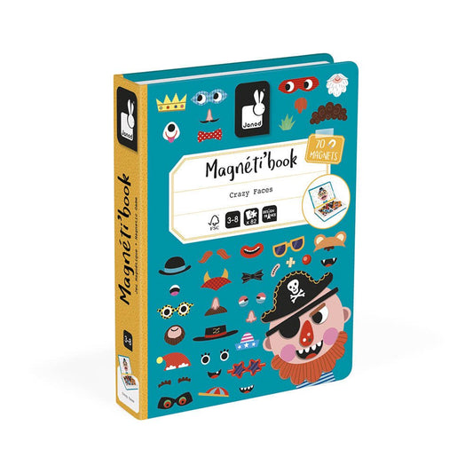 MAGNETI'BOOK JANOD ·CRAZY FACES CHICOS· - Happy Moments Baby