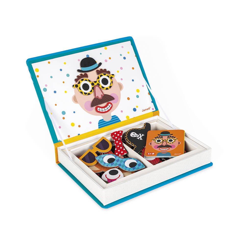 MAGNETI'BOOK JANOD ·CRAZY FACES CHICOS· - Happy Moments Baby