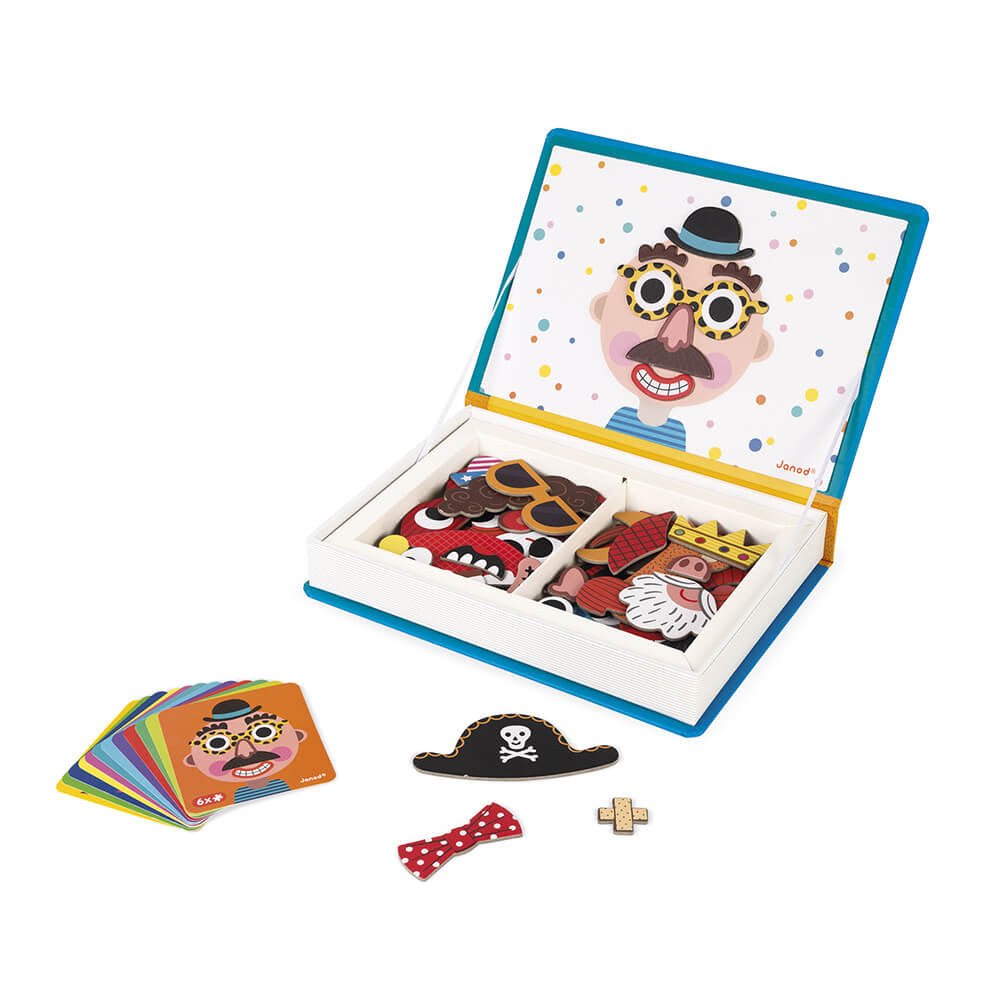 MAGNETI'BOOK JANOD ·CRAZY FACES CHICOS· - Happy Moments Baby