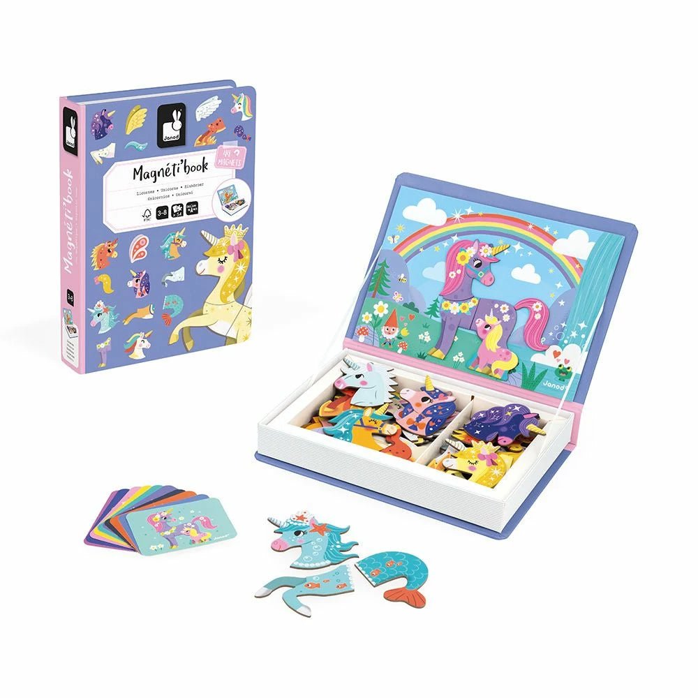 MAGNETI'BOOK JANOD ·UNICORNIOS· - Happy Moments Baby