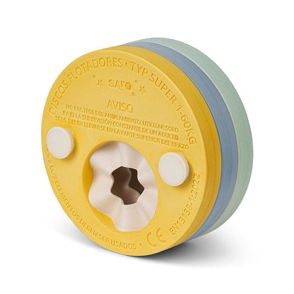 MANGUITOS EVOLUTIVOS - DISCOS DE NATACIÓN SARO ·AZUL MIST· - Happy Moments Baby