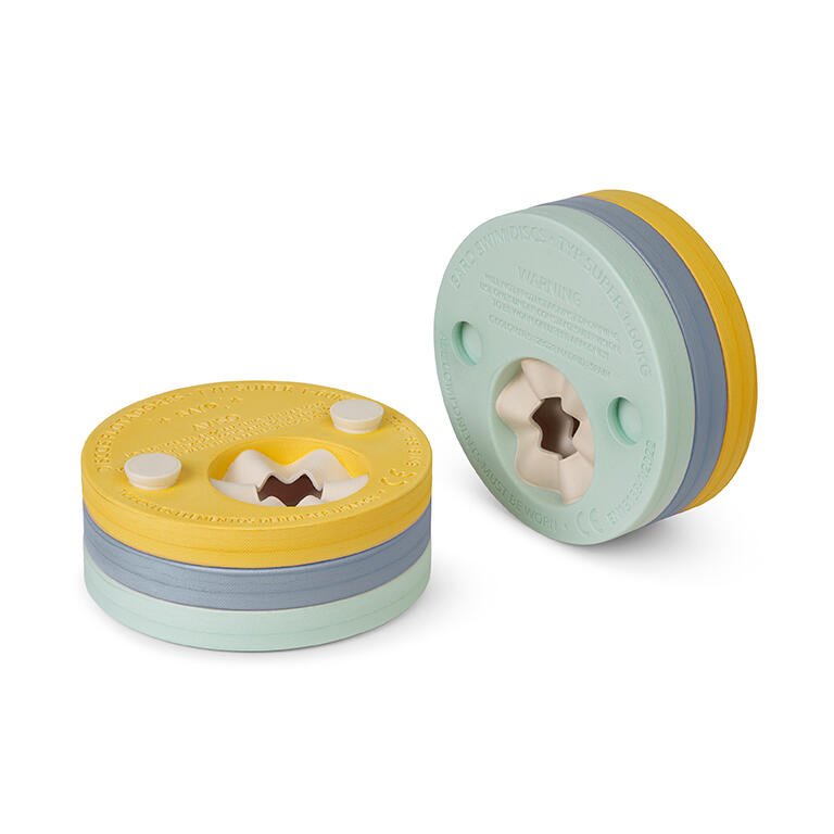 MANGUITOS EVOLUTIVOS - DISCOS DE NATACIÓN SARO ·AZUL MIST· - Happy Moments Baby