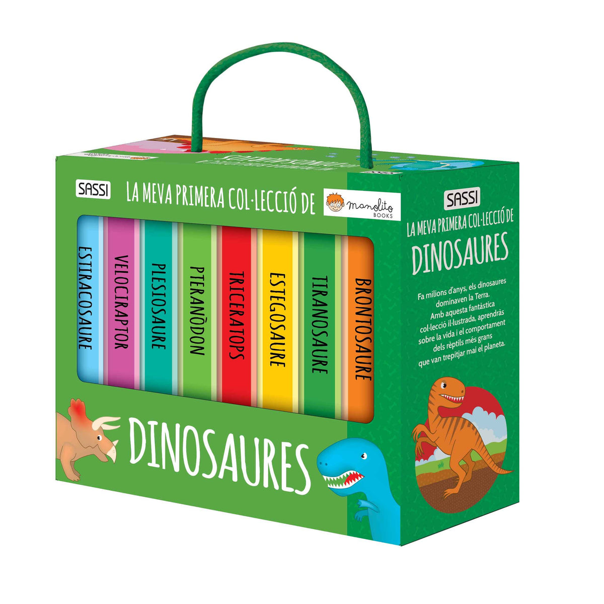 Cubierta de Dinosaures de Manolito Books