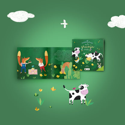 Libro abierto Aventuras en la granja
