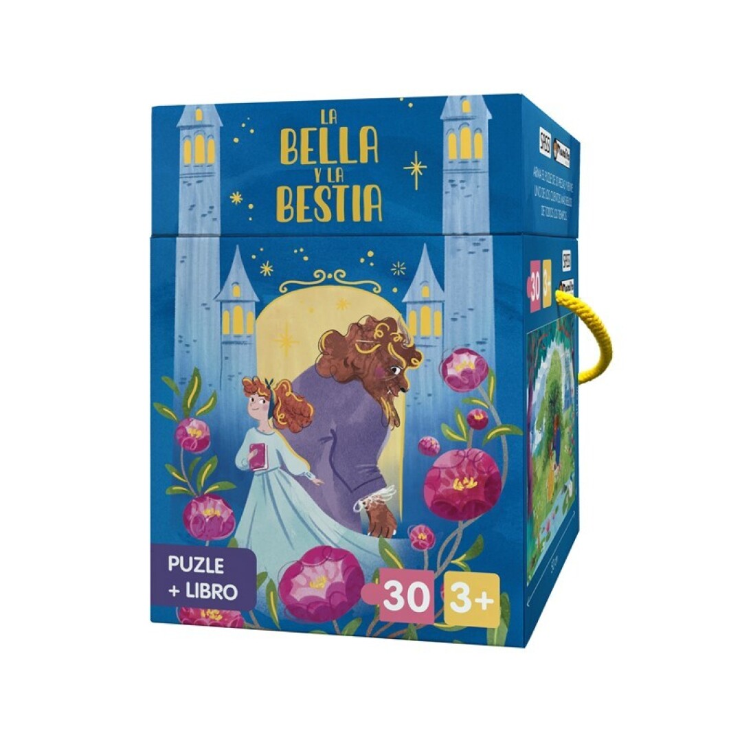 Portada de PUZZLE + LIBRO DE CUENTOS ·LA BELLA Y LA BESTIA· de Manolito Books, edición correcta