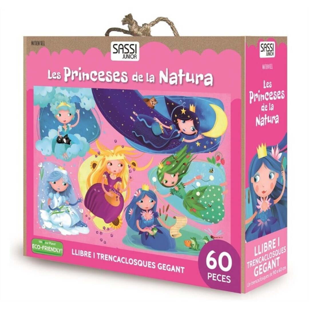 Portada de PUZZLE GIGANTE + LIBRO ·LES PRINCESES DE LA NATURA· de Manolito Books