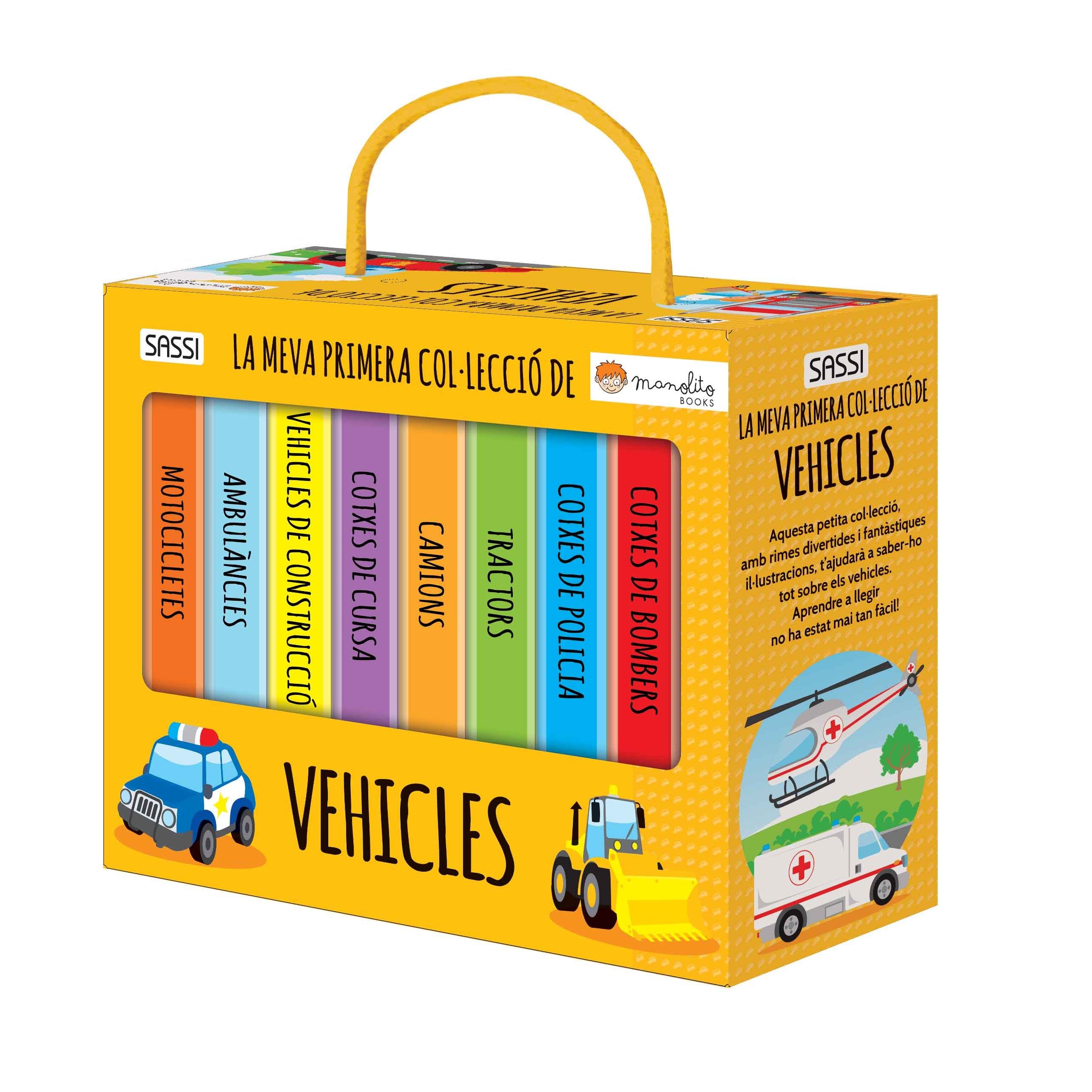 Cubierta de ELS VEHICLES, colección de libros de Manolito Books