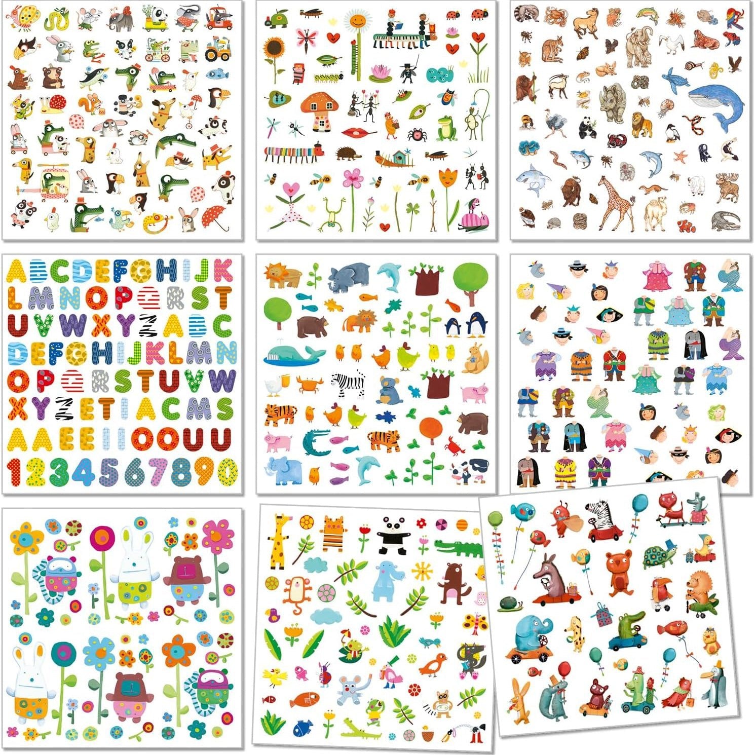 MANUALIDADES DJECO ·1000 PEGATINAS PARA LOS PEQUES· - Happy Moments Baby