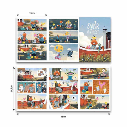 MANUALIDADES DJECO ·CALCOMANÍA COMIC SAILOR & GIPSY· - Happy Moments Baby