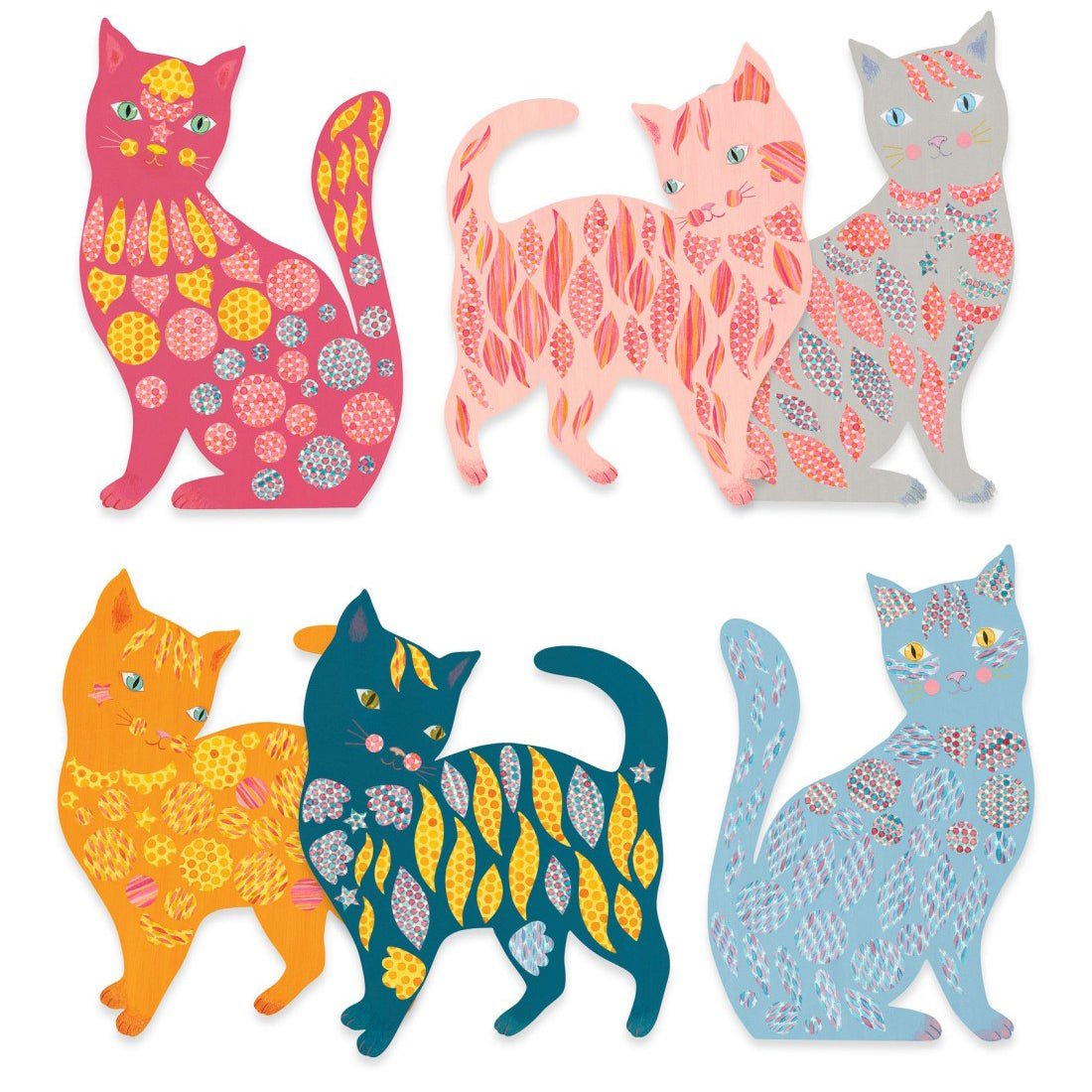 MANUALIDADES DJECO ·CREAR CON PAPEL - LOS GATITOS DE ELODIE· - Happy Moments Baby