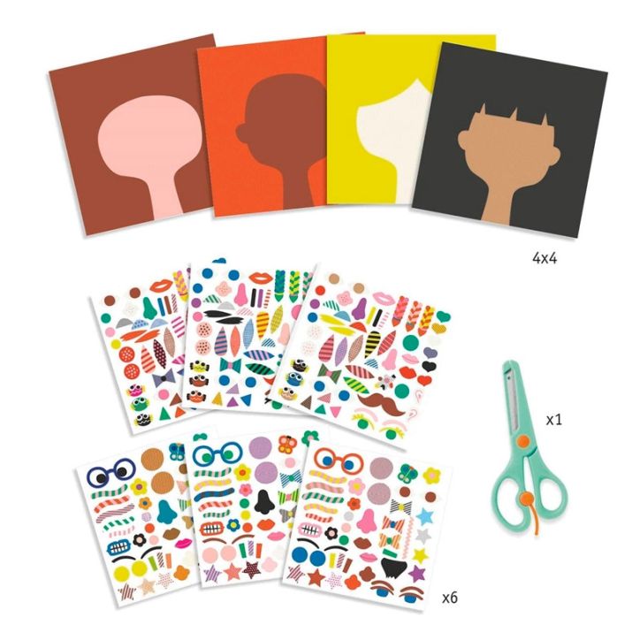 MANUALIDADES DJECO ·CREAR CON PEGATINAS PELUQUERIA· - Happy Moments Baby