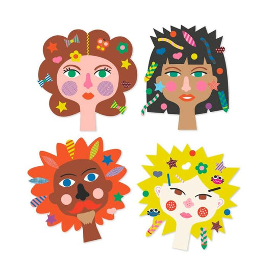 MANUALIDADES DJECO ·CREAR CON PEGATINAS PELUQUERIA· - Happy Moments Baby