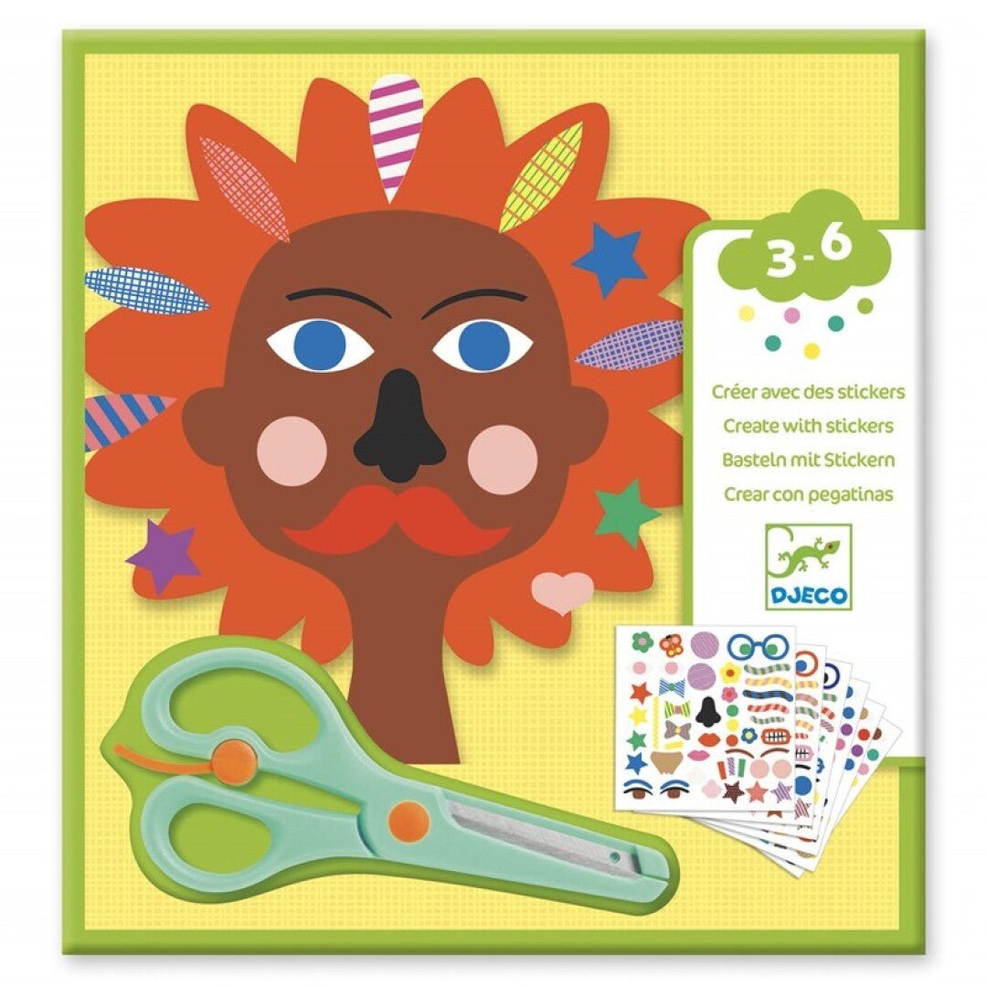 MANUALIDADES DJECO ·CREAR CON PEGATINAS PELUQUERIA· - Happy Moments Baby