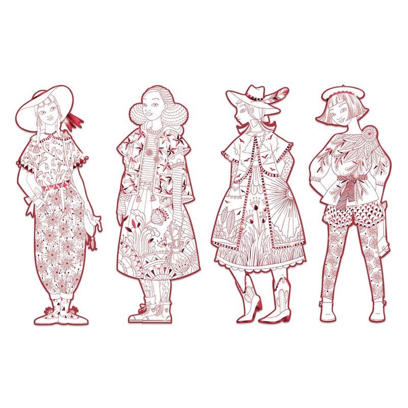 MANUALIDADES DJECO ·FIGURAS PARA COLOREAR - FIODOR Y SUS AMIGAS· - Happy Moments Baby