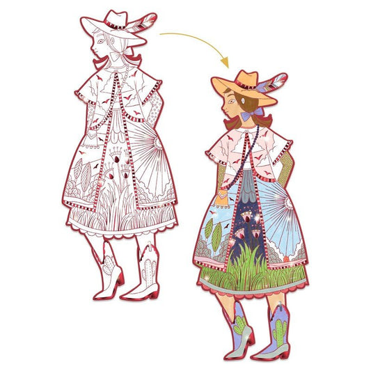 MANUALIDADES DJECO ·FIGURAS PARA COLOREAR - FIODOR Y SUS AMIGAS· - Happy Moments Baby