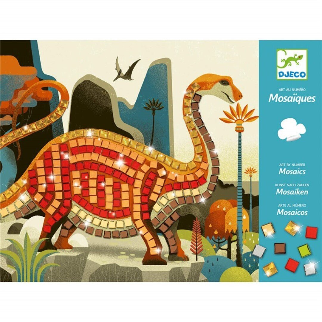 MANUALIDADES DJECO ·KIT MOSAICOS DINOSAURIOS· - Happy Moments Baby