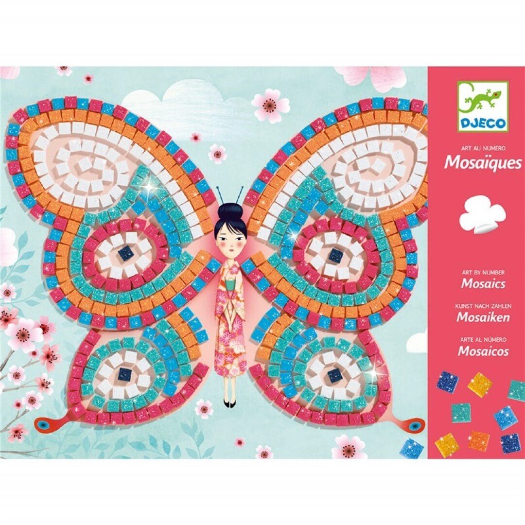 MANUALIDADES DJECO ·KIT MOSAICOS MARIPOSAS· - Happy Moments Baby