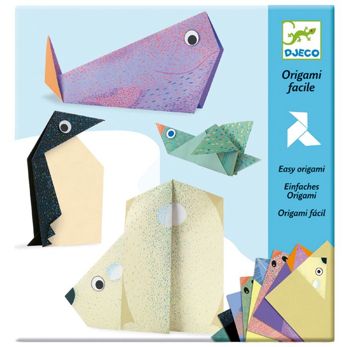 MANUALIDADES DJECO ·PAPIROFLEXIA ORIGAMI ANIMALES POLARES· - Happy Moments Baby