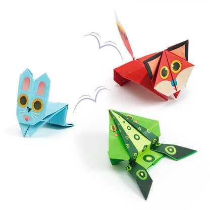 MANUALIDADES DJECO ·PAPIROFLEXIA ORIGAMI ANIMALES SATARINES· - Happy Moments Baby