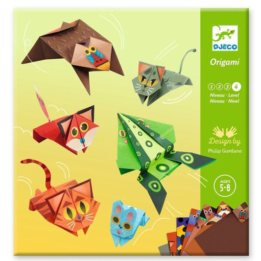 MANUALIDADES DJECO ·PAPIROFLEXIA ORIGAMI ANIMALES SATARINES· - Happy Moments Baby