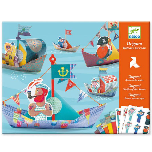 MANUALIDADES DJECO ·PAPIROFLEXIA ORIGAMI BARCOS FLOTANTES· - Happy Moments Baby