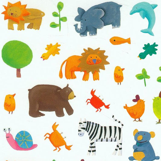 MANUALIDADES DJECO ·PEGATINAS ANIMALES 160 UNIDADES· - Happy Moments Baby