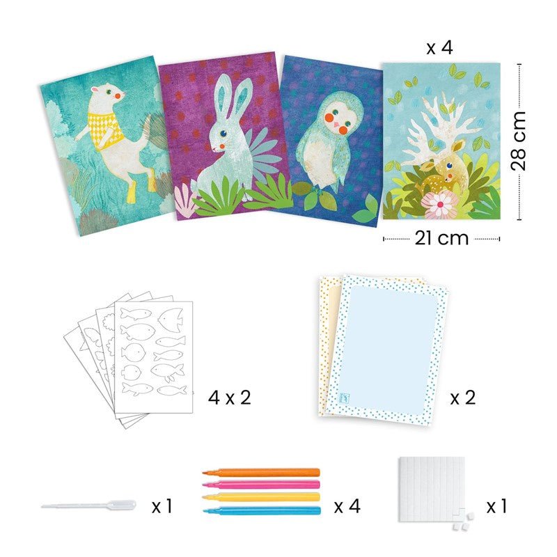 MANUALIDADES DJECO ·PINTURA CON AGUA Y PAPEL SECANTE· - Happy Moments Baby
