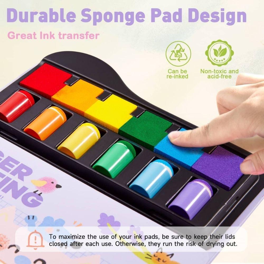 MANUALIDADES JARMELO ·LIBRO CREATIVO PINTA CON LOS DEDOS· - Happy Moments Baby