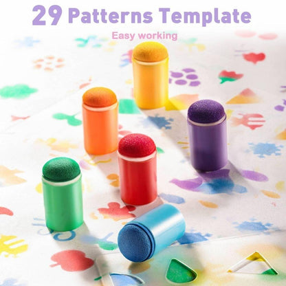MANUALIDADES JARMELO ·LIBRO CREATIVO PINTA CON LOS DEDOS· - Happy Moments Baby
