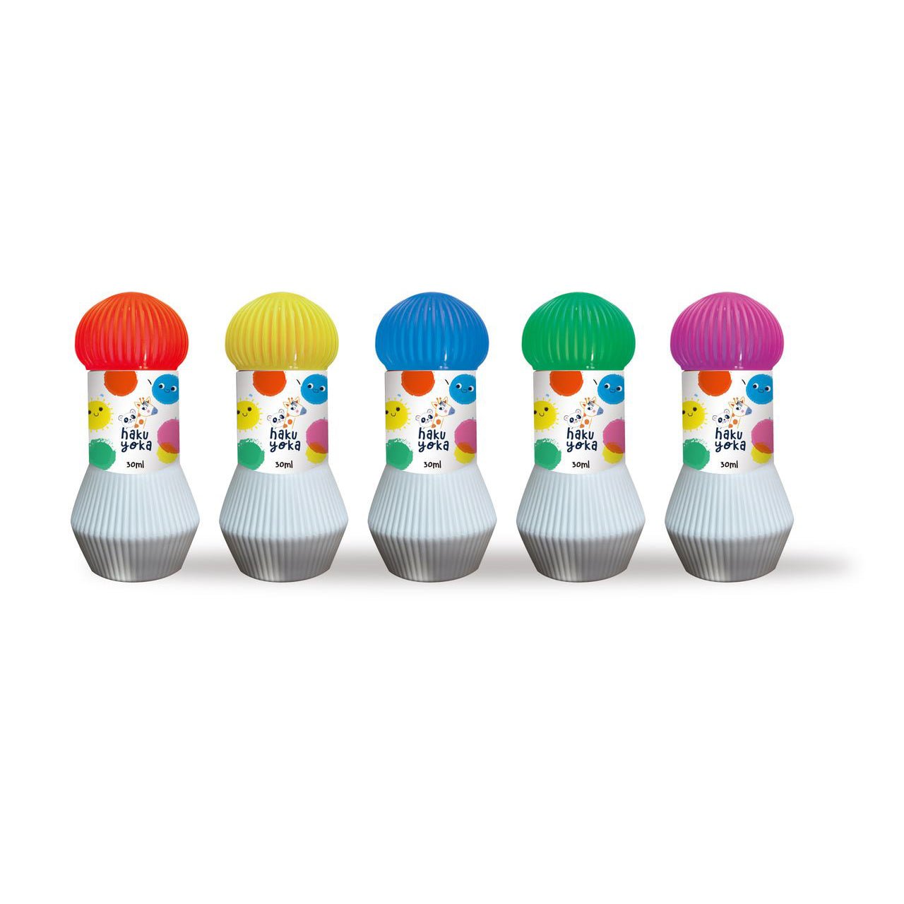 MARCADORES PUNTOS 5 COLORES ·ARCOÍRIS· - Happy Moments Baby