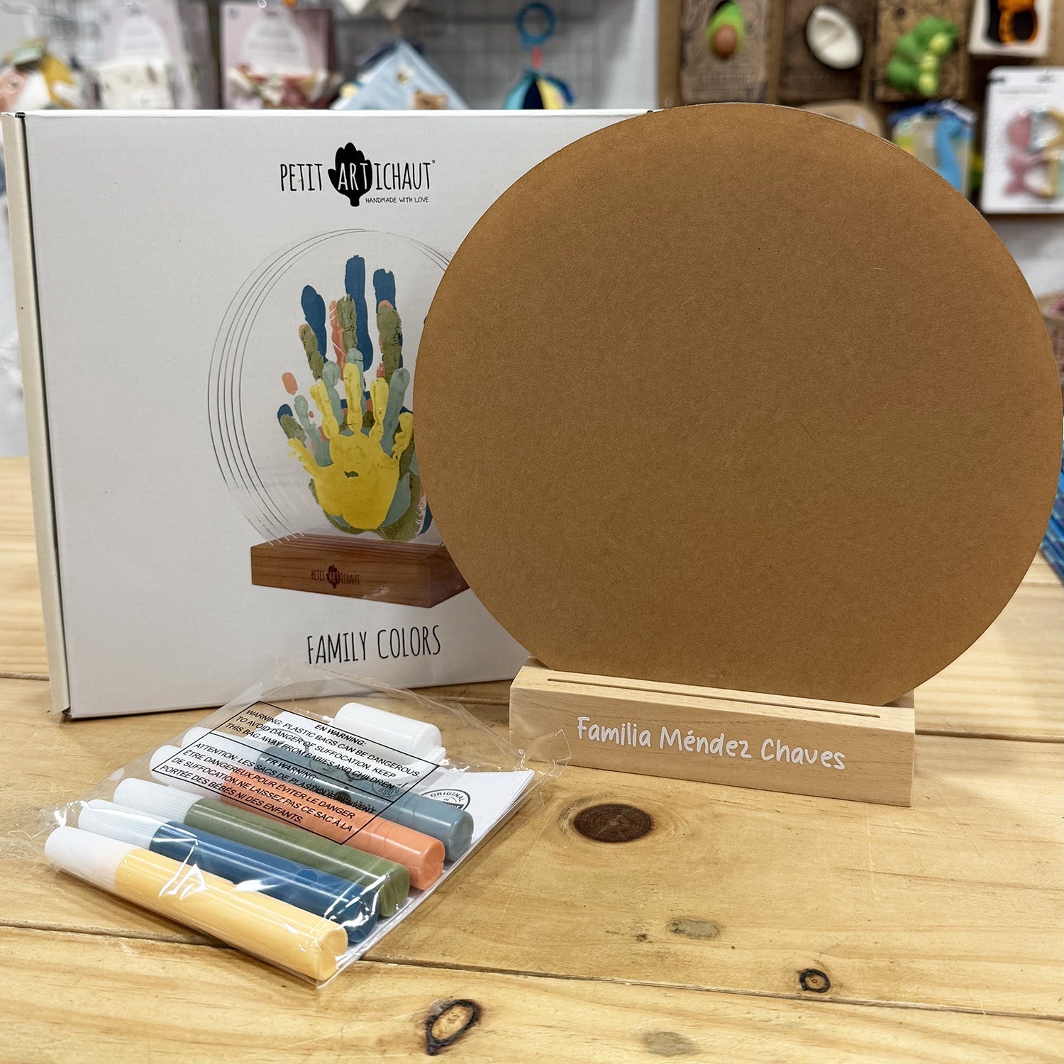 MARCO HUELLAS FAMILIA - COLORES FAMILIARES - Happy Moments Baby