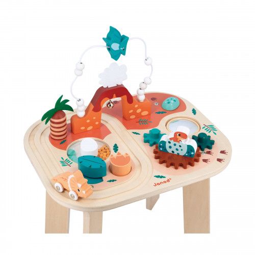 Vista superior de las actividades de la mesa Dino — Janod
