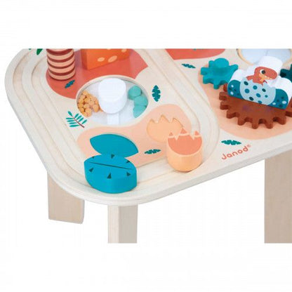 Espejo y piezas para encajar de la mesa Dino — Janod
