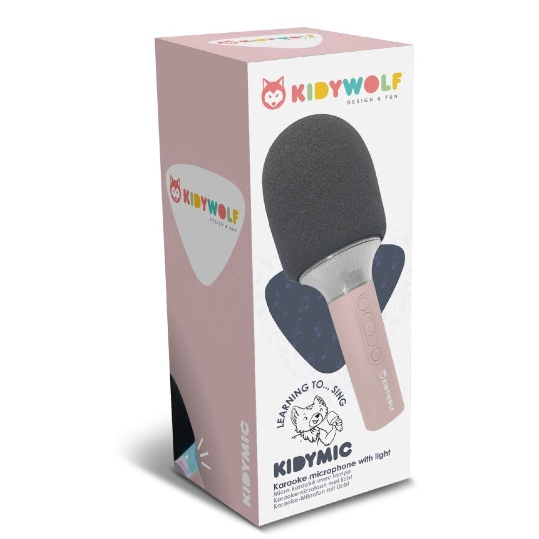 MICRÓFONO BLUETOOTH CON EFECTOS DE SONIDO INFANTIL ·KIDYMIC ROSA· - Happy Moments Baby