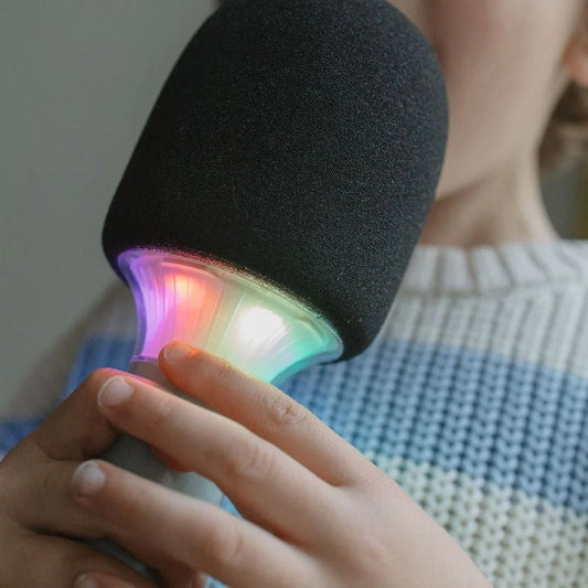 MICRÓFONO BLUETOOTH CON EFECTOS DE SONIDO INFANTIL ·KIDYMIC VERDE· - Happy Moments Baby