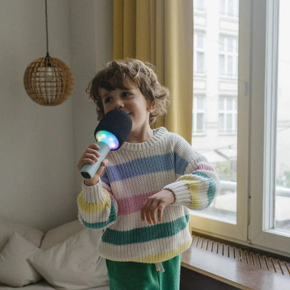 MICRÓFONO BLUETOOTH CON EFECTOS DE SONIDO INFANTIL ·KIDYMIC VERDE· - Happy Moments Baby
