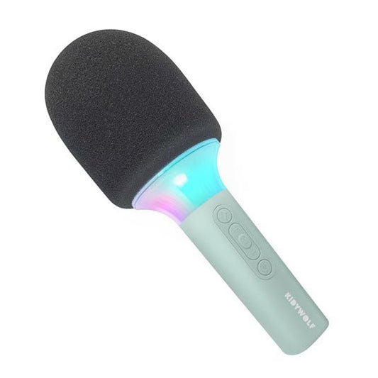 MICRÓFONO BLUETOOTH CON EFECTOS DE SONIDO INFANTIL ·KIDYMIC VERDE· - Happy Moments Baby