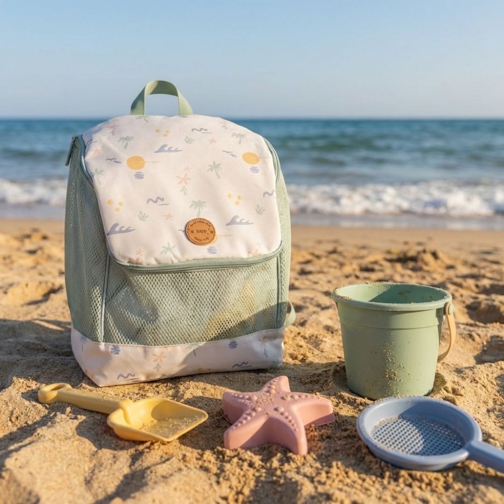 MOCHILA ANTIARENA SARO ·GOOD VIBES· - Happy Moments Baby