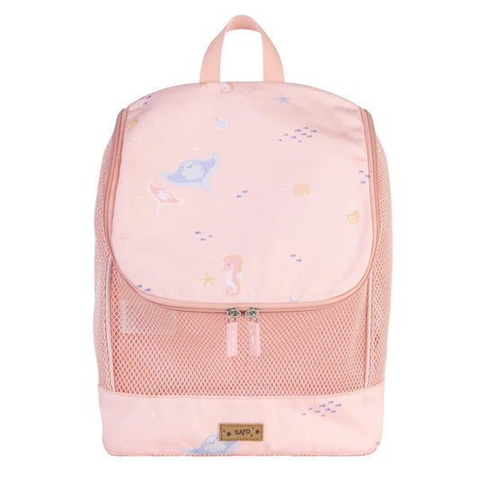 MOCHILA ANTIARENA SARO ·ROSE SEA· - Happy Moments Baby